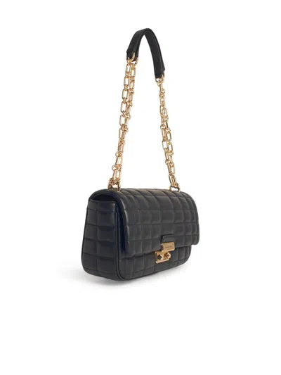 Michael Kors Tribeca Long Convertible Chain Shoulder Bag In Black