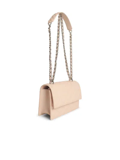 Tory Burch Fleming Small Pink Leather Crossbody Bag
