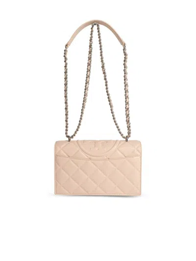 Tory Burch Fleming Small Pink Leather Crossbody Bag