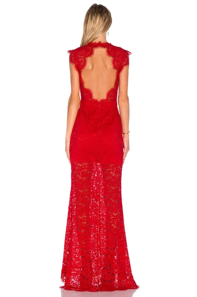 Shop Rachel Zoe Estelle Cut-out Back Maxi Dress In Red