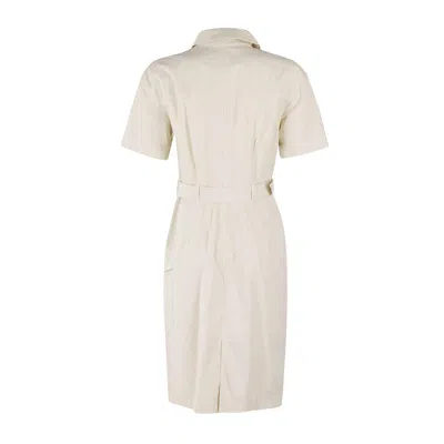 Woolrich Women's Cotton Dress With Buttons And Buckle Belt