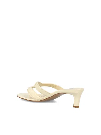 Fendi Light Yellow Open Toe Sandals