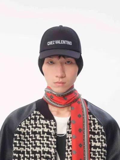 Valentino Cotton Baseball Cap With Embroidery