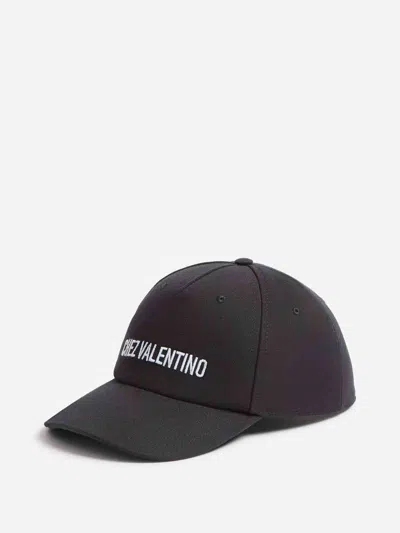 Valentino Cotton Baseball Cap With Embroidery