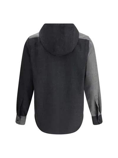 Thom Browne Hooded Shirt Jacket