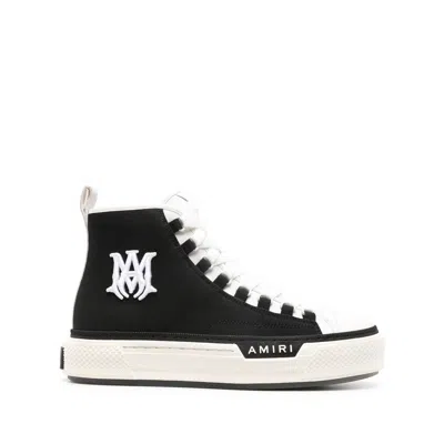 Shop Amiri Black  White Sneakers