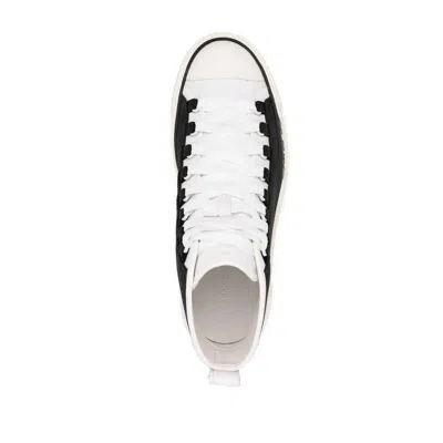 Shop Amiri Black  White Sneakers