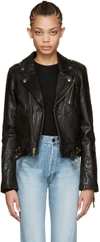 BLK DNM Black Leather Classic Moto Jacket
