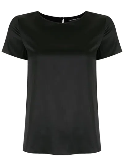 Emporio Armani Short Sleeve Shirt In Black