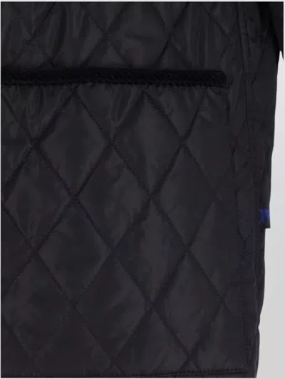 Burberry Quilted Country Jacket Corduroy Collar In Green