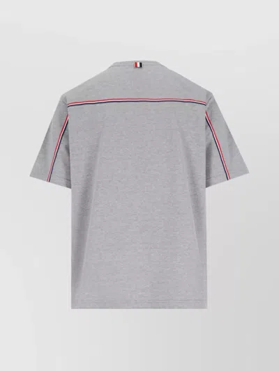 Thom Browne Cotton T-shirt In Gray