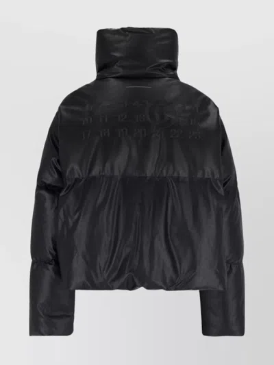 Mm6 Maison Margiela Mm6 By Maison Margiela Oversized Black Sports Jacket With Double-zipper Closure