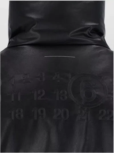 Mm6 Maison Margiela Mm6 By Maison Margiela Oversized Black Sports Jacket With Double-zipper Closure