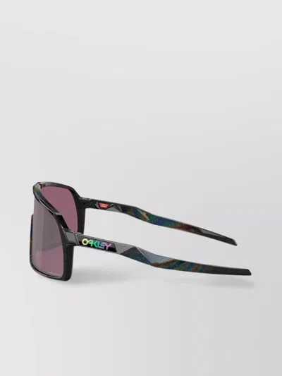 Oakley Iridescent Bridge Rectangular Sunglasses In Black