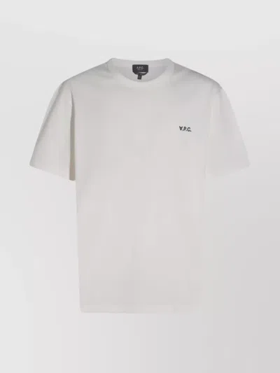 Apc A.p.c. Boxy Cotton Crew-neck T-shirt In White