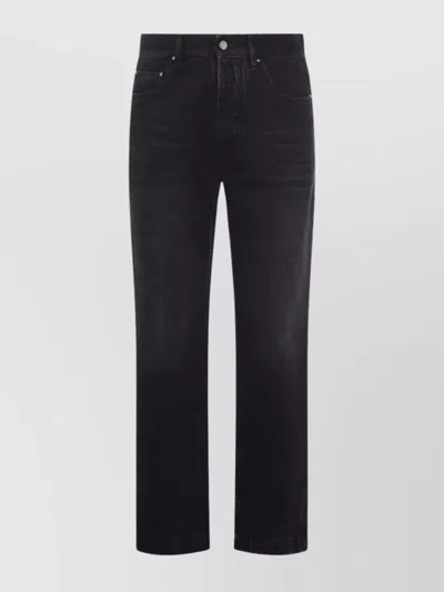 Amiri Straight Trousers With Five Pockets And Belt Loops
