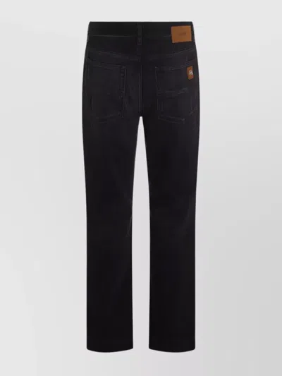 Amiri Straight Trousers With Five Pockets And Belt Loops