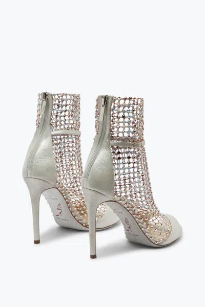 René Caovilla Bead-embellished Ankle-length Boots