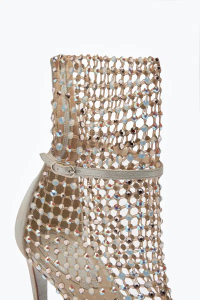 René Caovilla Bead-embellished Ankle-length Boots