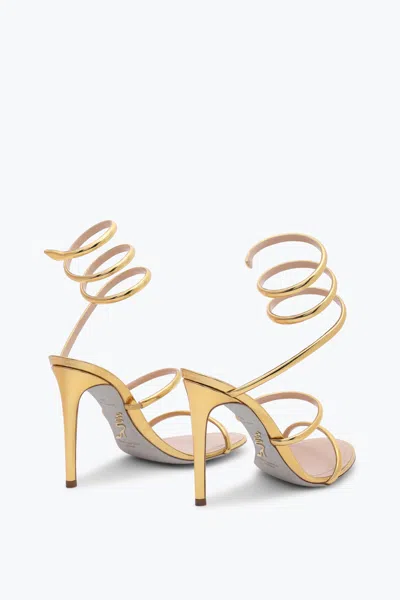 René Caovilla Heeled Sandals Rene Caovilla Woman Color Gold In Grey