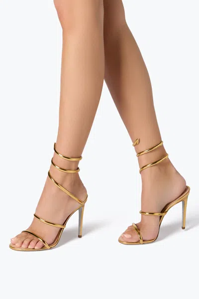 René Caovilla Heeled Sandals Rene Caovilla Woman Color Gold In Grey