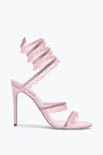 René Caovilla Chandelier 105mm Crystal-embellished Sandals In White