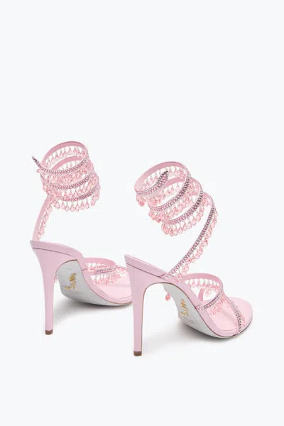 René Caovilla Chandelier 105mm Crystal-embellished Sandals In White