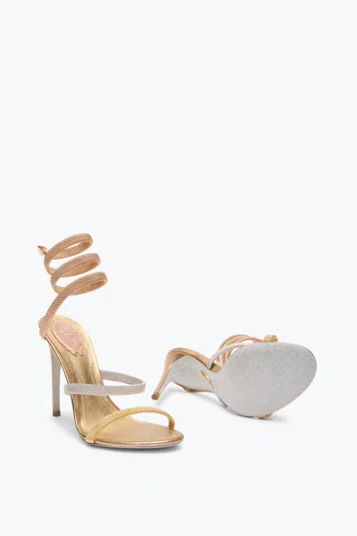 René Caovilla Trigold Cleo Sandals In Gold