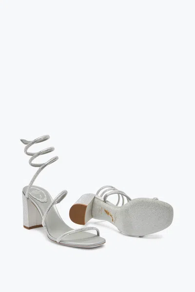 René Caovilla Cleo 85mm Snake-wrap Block-heel Sandals