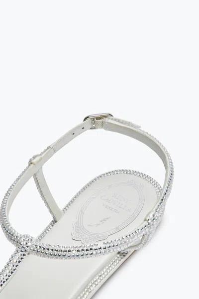 René Caovilla Amalia Embellished Thong Sandals