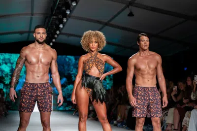 Jmp The Label Barbados Men's Swim Trunk - Tortuga In Brown