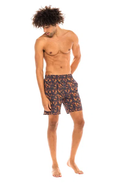 Jmp The Label Barbados Men's Swim Trunk - Tortuga In Brown