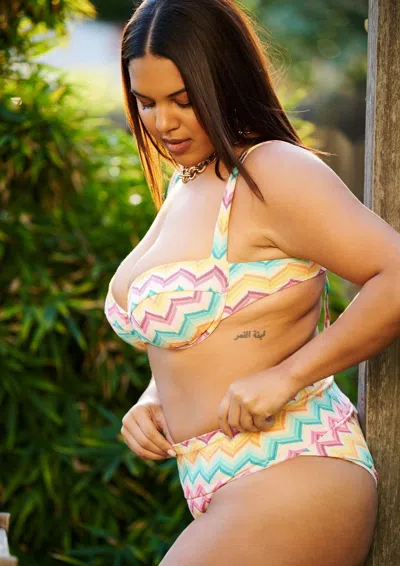 Jmp The Label Barcelona Underwire Bikini Top- Kaleidoscope In Multi