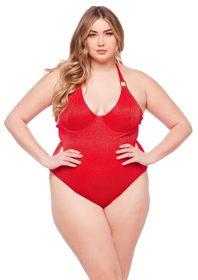 Jmp The Label Bora Bora One Piece - Blaze Lurex In Orange