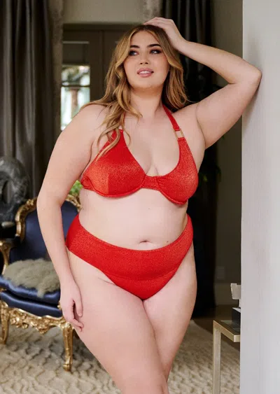 Jmp The Label Bora Bora Top - Blaze Lurex In Orange