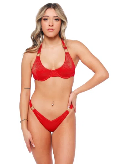 Jmp The Label Bora Bora Top - Blaze Lurex In Orange