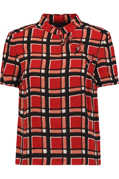 Marc By Marc Jacobs Checked Crepe Shirt