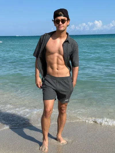 Jmp The Label Carlsbad Button Down Shirt - Black Check