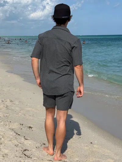 Jmp The Label Carlsbad Button Down Shirt - Black Check