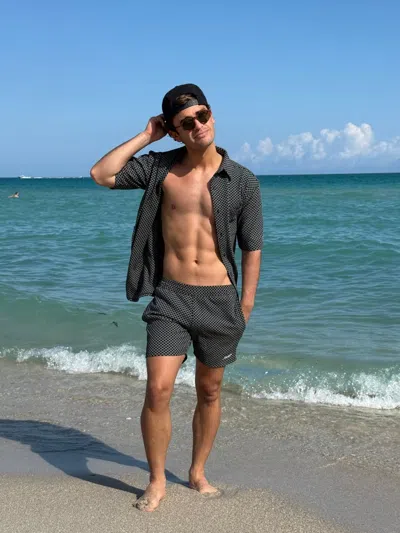 Jmp The Label Carlsbad Button Down Shirt - Black Check