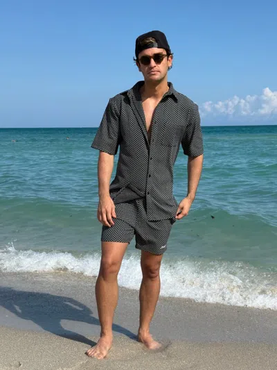 Jmp The Label Carlsbad Button Down Shirt - Black Check