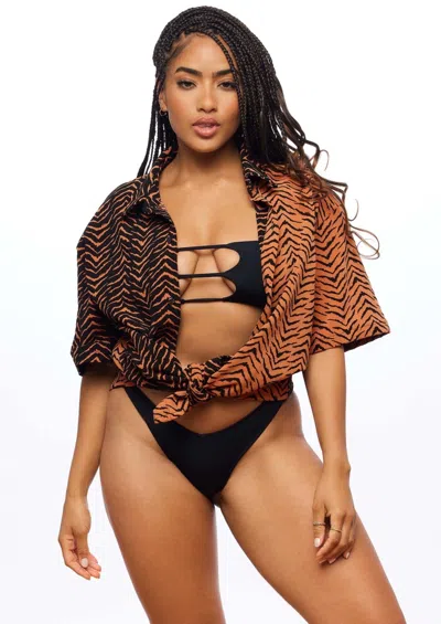 Jmp The Label Carlsbad Button Down Shirt - Tiger Switch Print