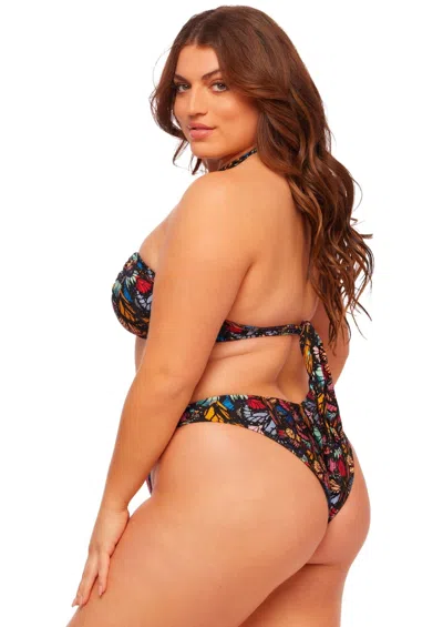 Jmp The Label Rio Bottom - Mariposa Print In Purple