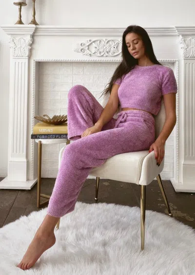 Jmp The Label Unwind Crop Top Lavender In Purple