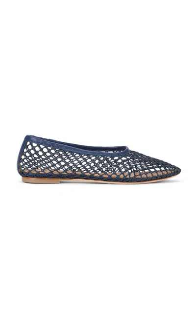 Staud Alba Ballet Flats Navy