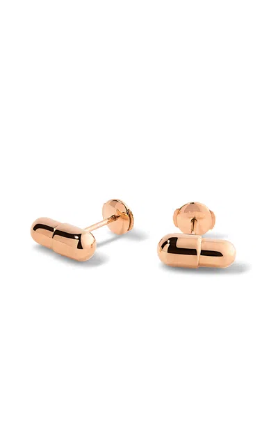Elior Pill 18k Rose Gold Earrings