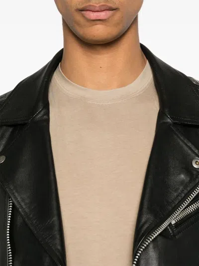 Tom Ford Crew Neck Short Sleeve T-shirt In Neutrals