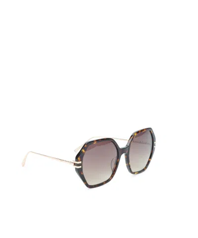 Chopard Brown Acetate Sunglasses In Multi