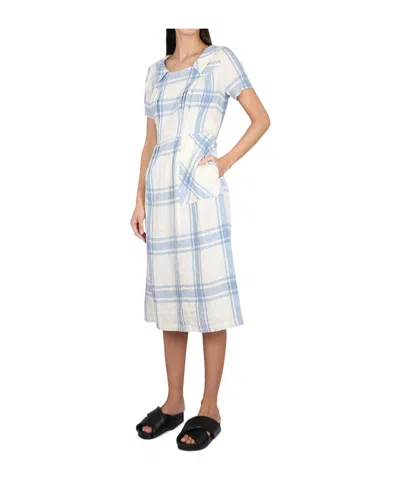 Aspesi Adjustable Drawstring Midi Dress In Multi
