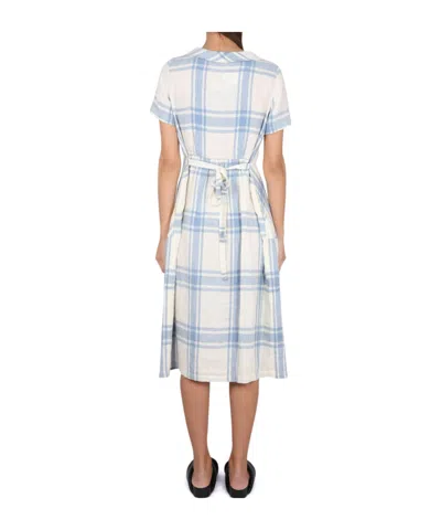 Aspesi Adjustable Drawstring Midi Dress In Multi
